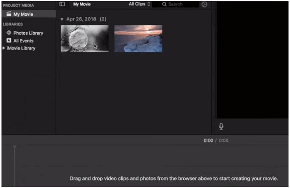 how to put video clips together in imovie