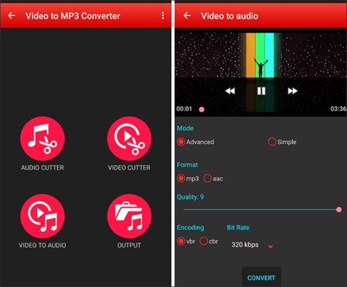 extract audio from video on Android