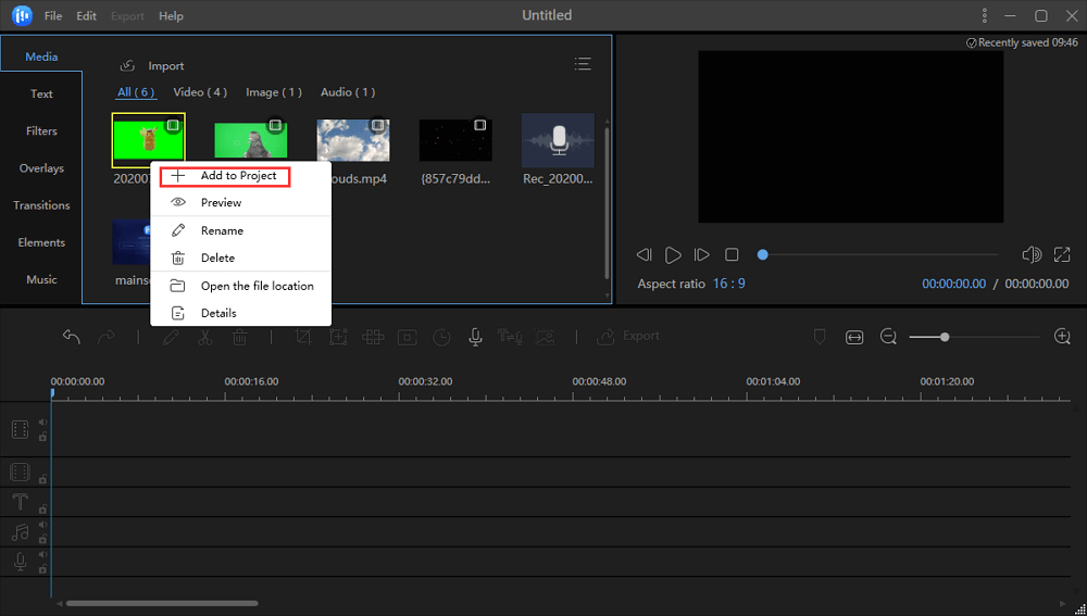 Add video to timeline