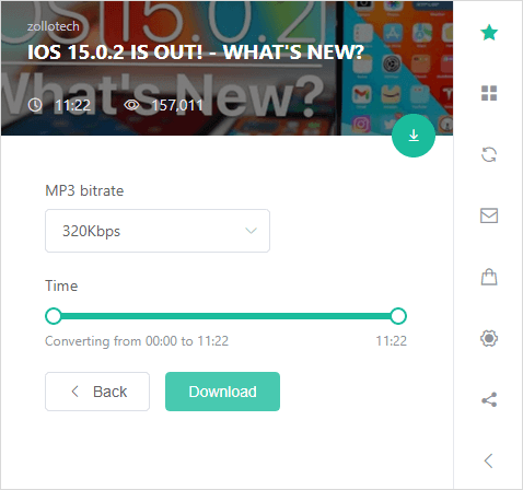 Umwandlung von YouTube in MP3 und MP4