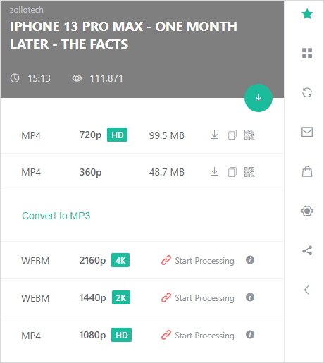 YouTube Videos über eine Erweiterung als WebM herunterladen