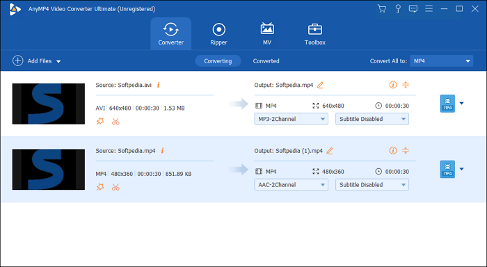 convertidor de video anymp4 video converter ultimate
