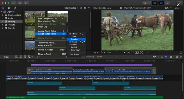 cortador de video con apple final cut