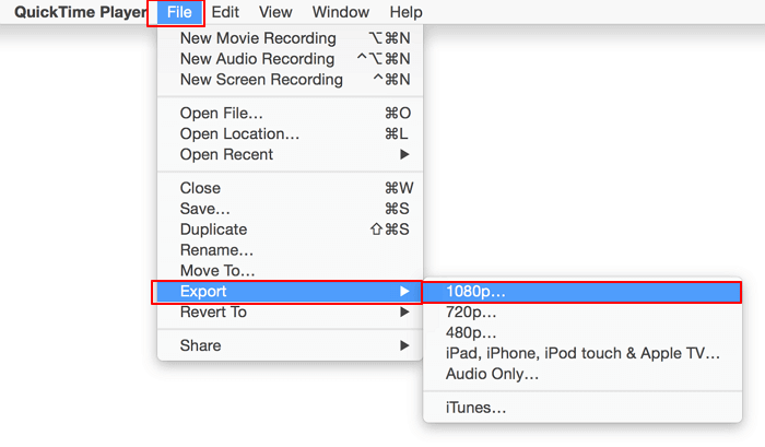 how to turn quicktime into mp4