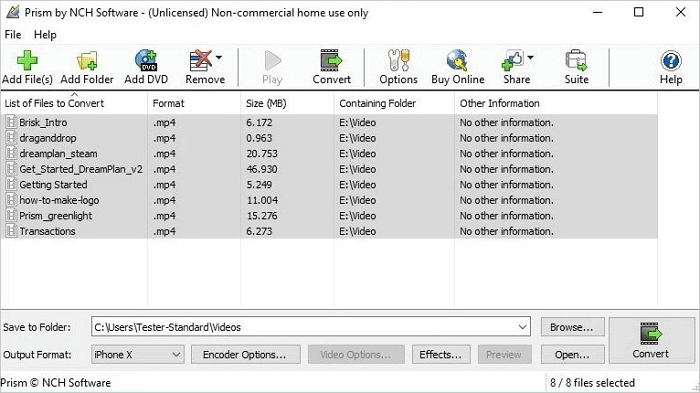 Ferramenta para converter vídeos online com ações rápidas