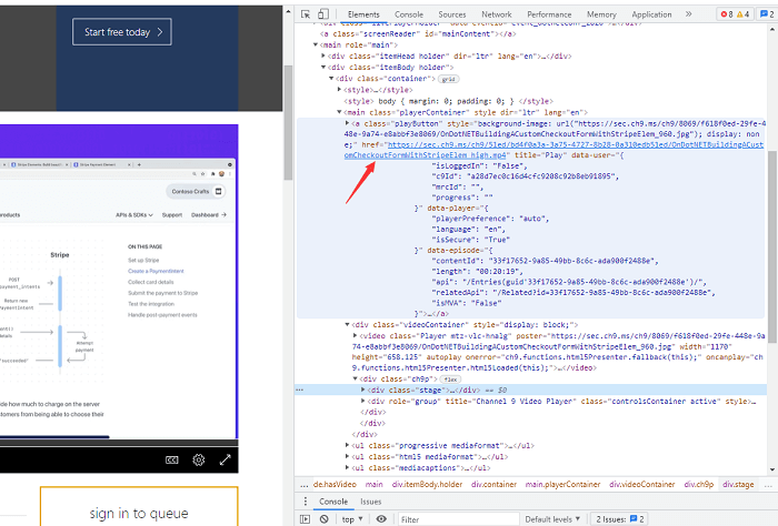 browser developer tools