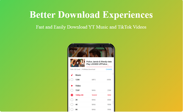 Vidmate - 음악 다운로더 앱