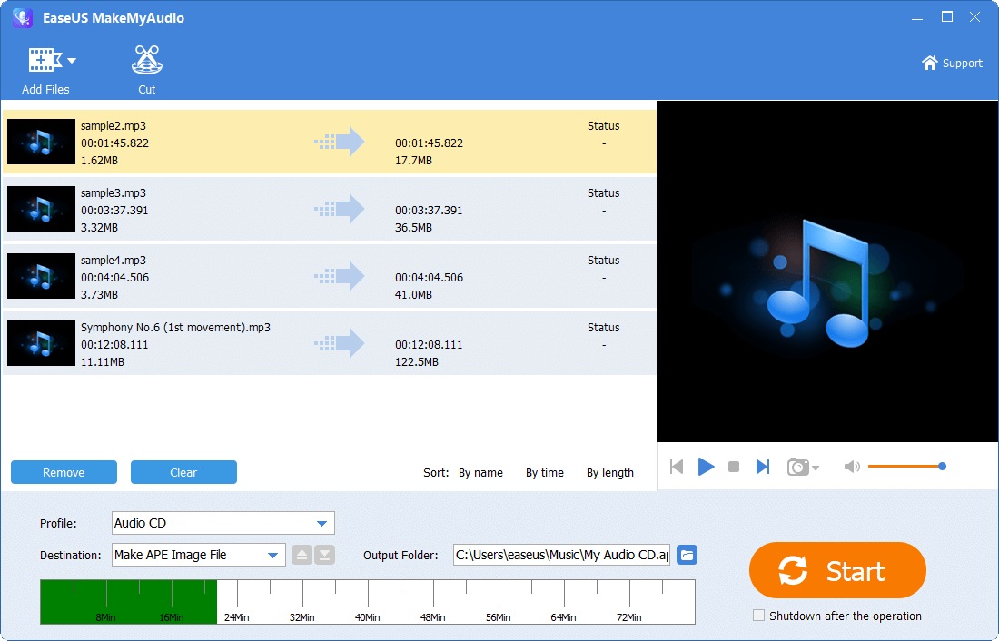 will cdburnerxp convert flac files to wav to burn