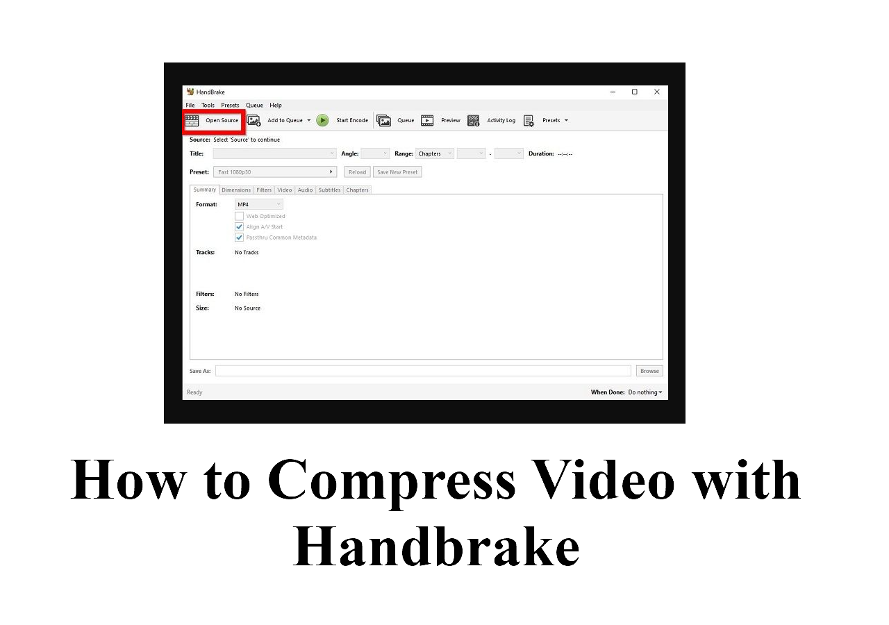 does handbrake compress file size