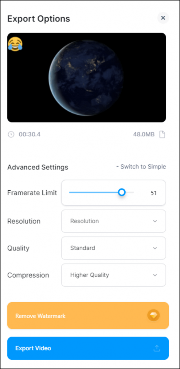 Conversor FPS en línea - Veed