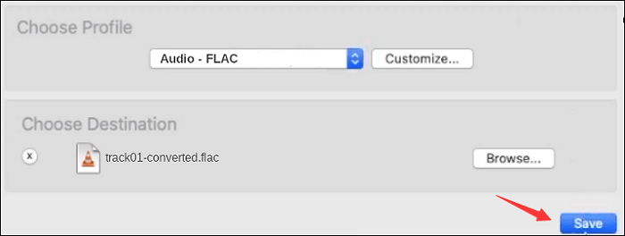 Enregistrer au format FLAC avec VLC Mac