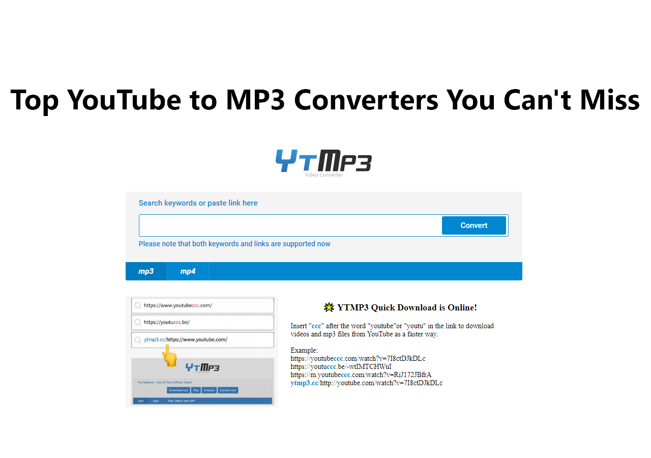 youtube video to mp3 online download free