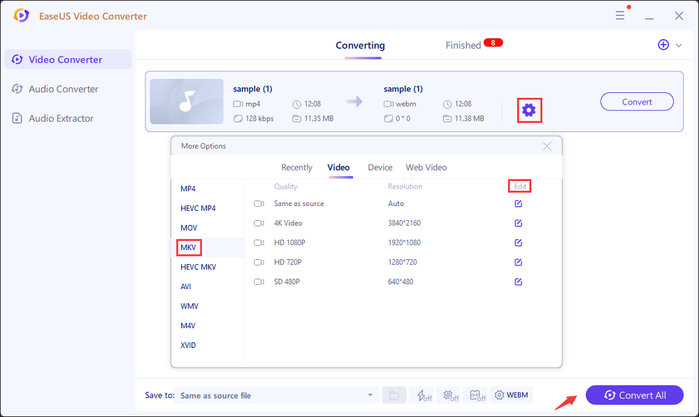 4 Ways to Convert AVI to MKV on Windows Mac Online EaseUS