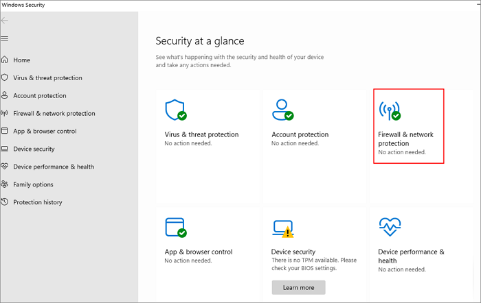encontre firewall e proteção de rede