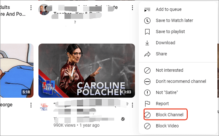 blocktube 直接阻塞