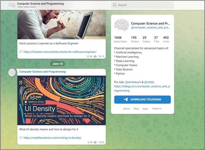 Aperçu de la chaîne informatique et programmation.jpg