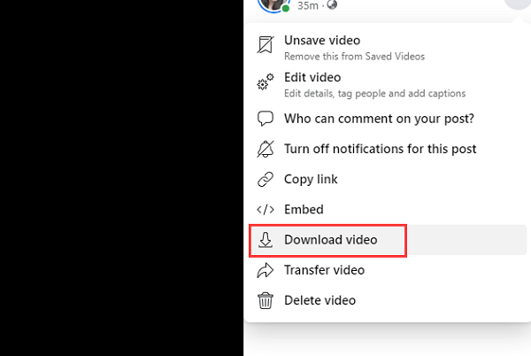 Baixe seu próprio vídeo ao vivo do Facebook