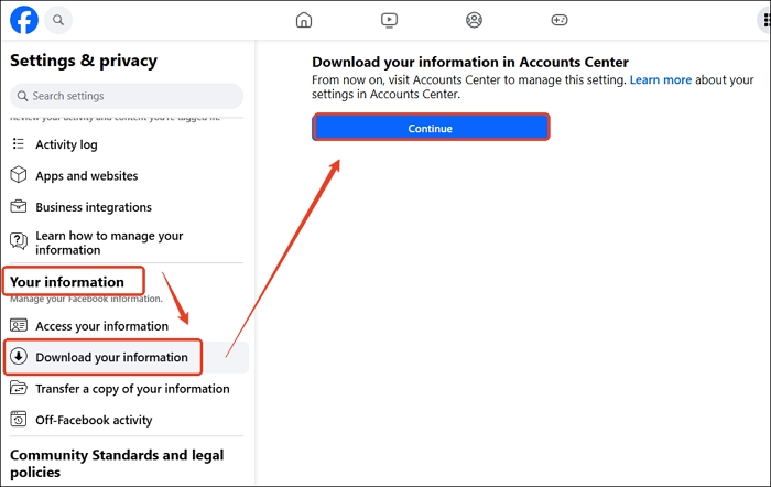 Facebook: So laden Sie einen gemeinsam genutzten Speicher herunter: PC1-c.jpg