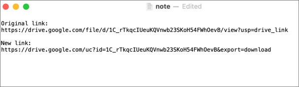convertir le lien Google Drive en téléchargement direct