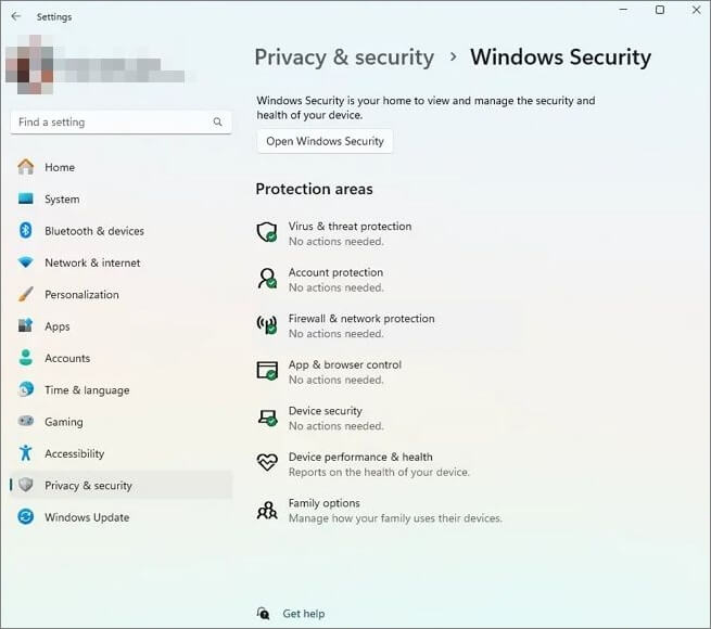 seguridad en windows