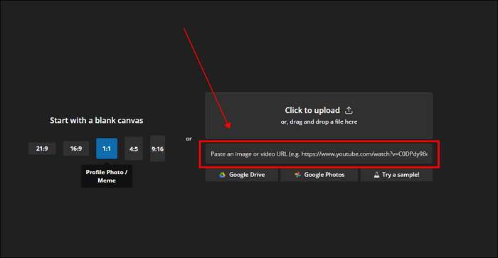 mets l'url de la vidéo YouTube dans la case
