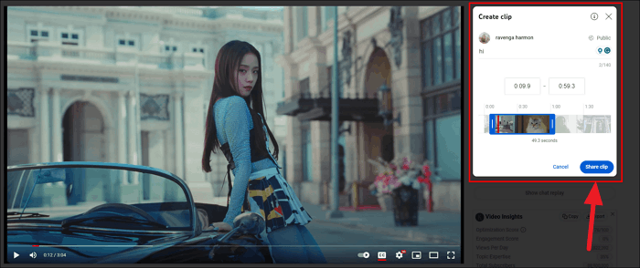 créer un clip sur YouTube