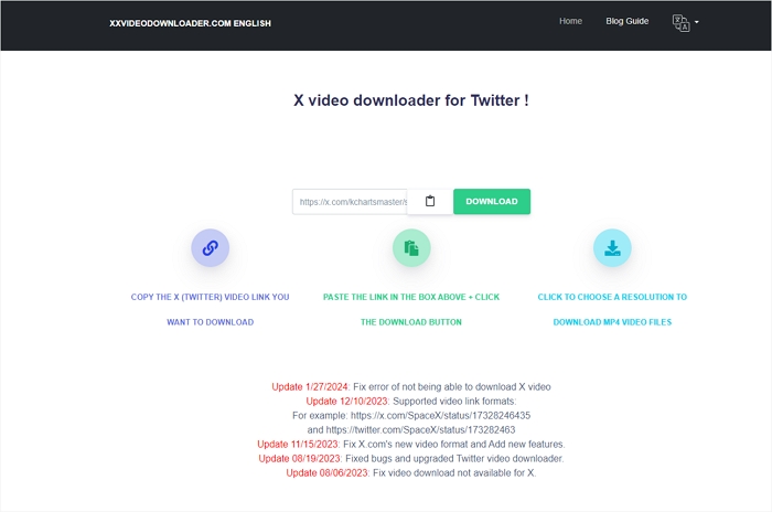 Baixador de vídeo X