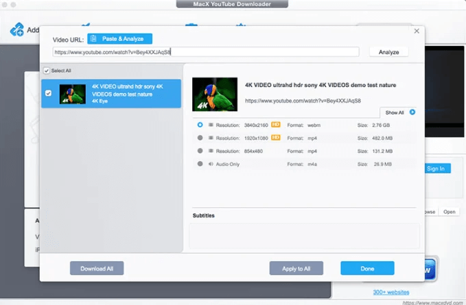 macx downloader de vídeos do youtube