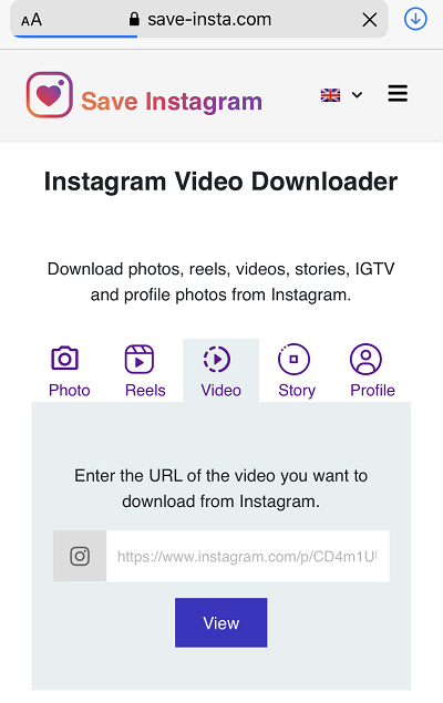 Download Instagram videos to iPhone