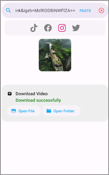 idownloader 中的開啟資料夾選項