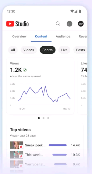 打開 YouTube 工作室應用