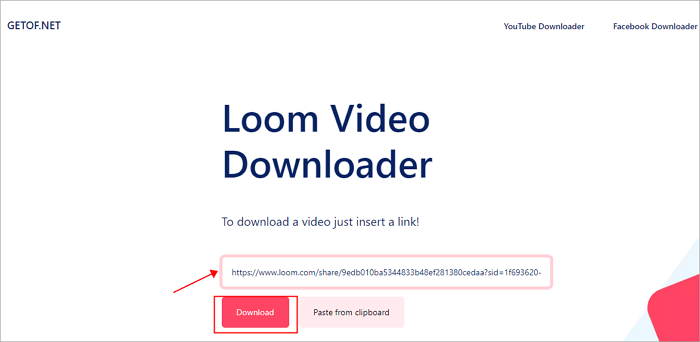 cole o link para getof