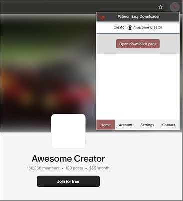 téléchargeur facile de patreon firefox