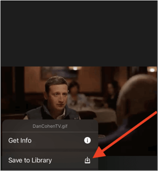 儲存到 iPhone 上的庫
