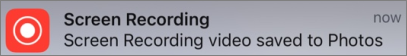 gravando vídeo salvo no iphone