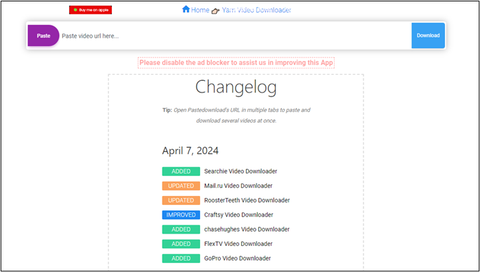 搜尋欄貼上下載
