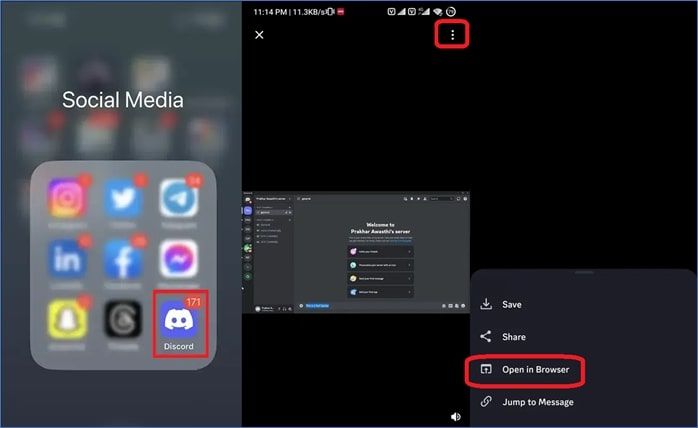 點擊在瀏覽器中開啟