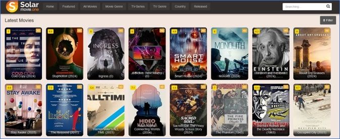 Solar movies best sale streaming site