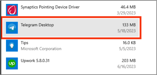 trouver un télégramme
