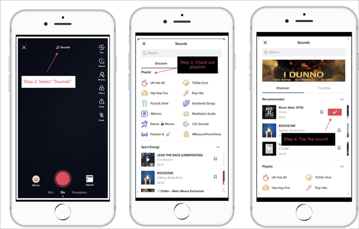 Tiktok-Klangbibliothek