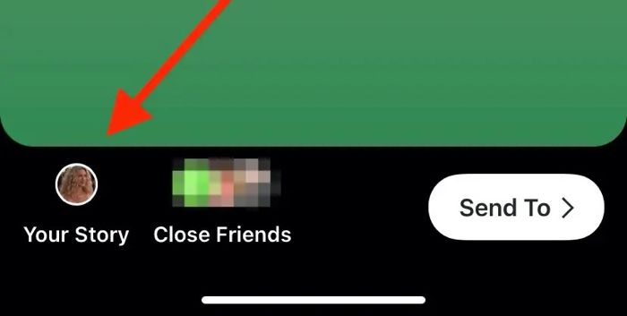 Teilen Sie den Instagram-Reel mit Ihrer Geschichte