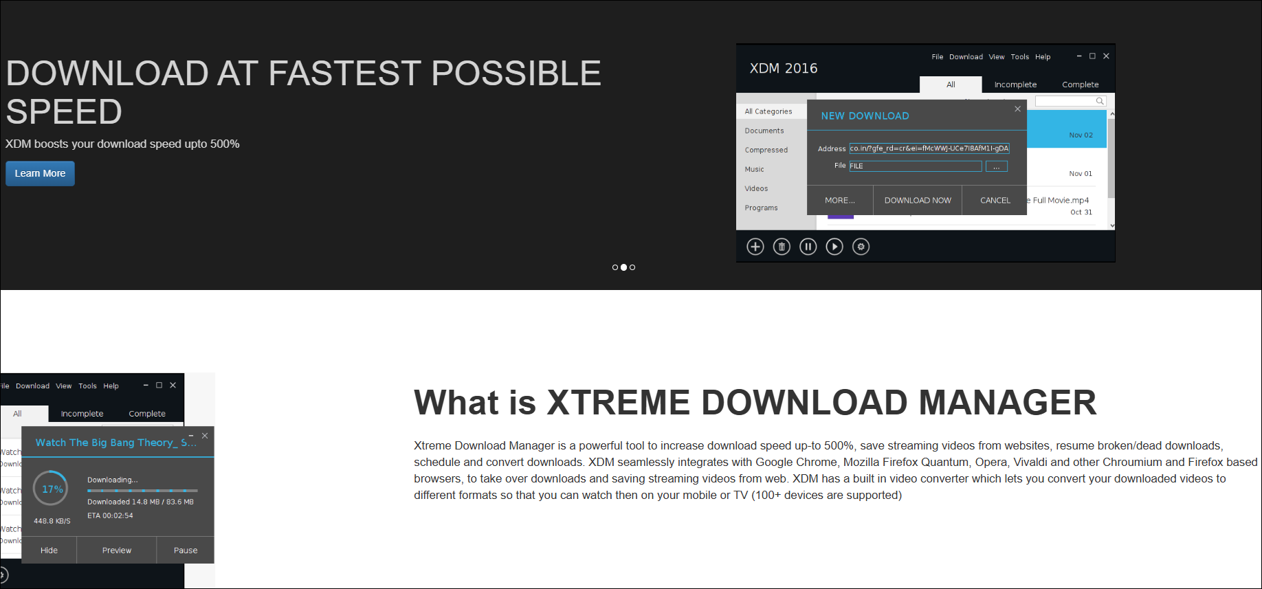 baixador de vídeo xdm