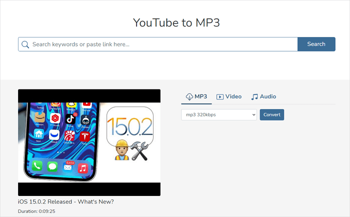 brillo aborto Cambio Cómo convertir YouTube a MP3 en alta calidad - EaseUS
