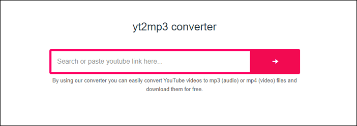 convert youtube link into mp3 file