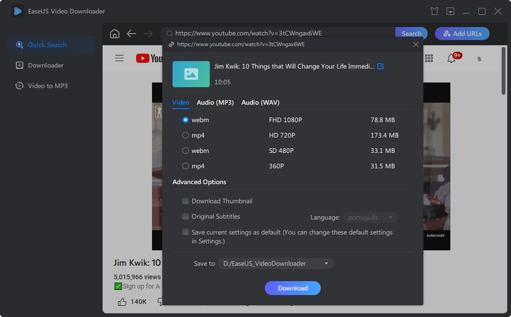 how to download any video on pc