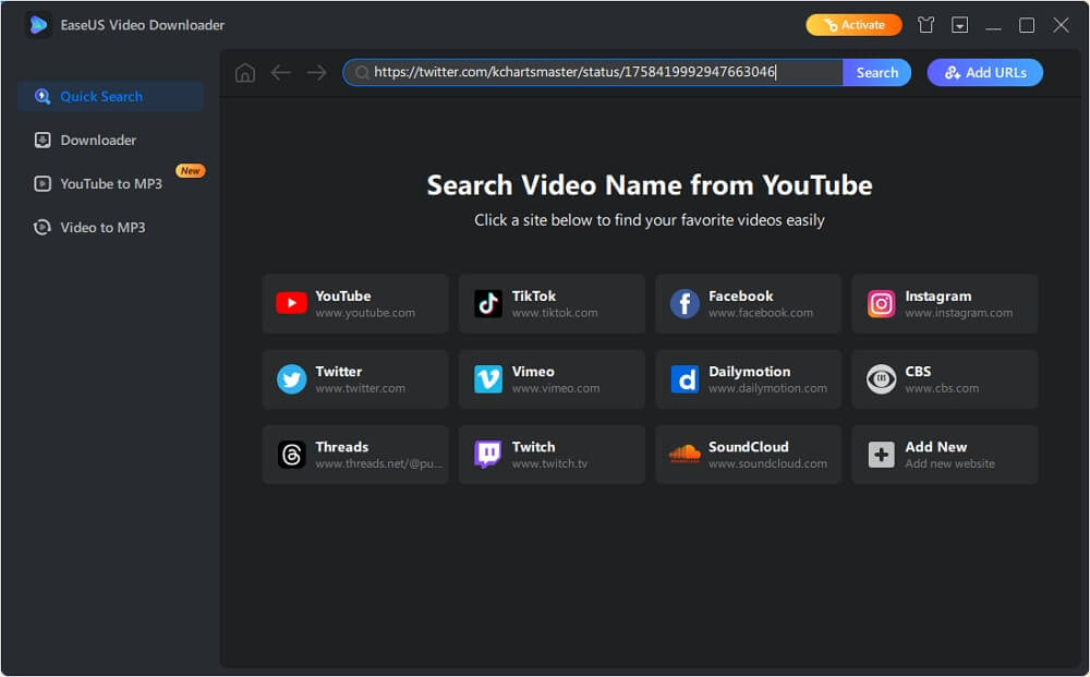 EaseUS Video Downloader