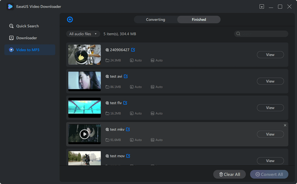 terminar a conversão