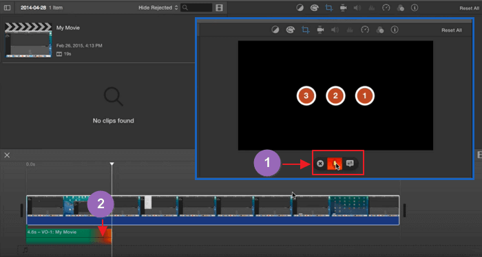 Start recording voiceover