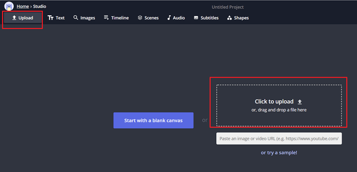 Arrastrar vídeo a Kapwing
