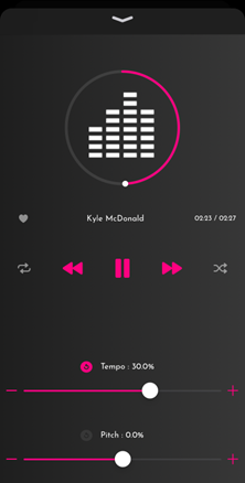 ajustar o tom e o andamento do iphone